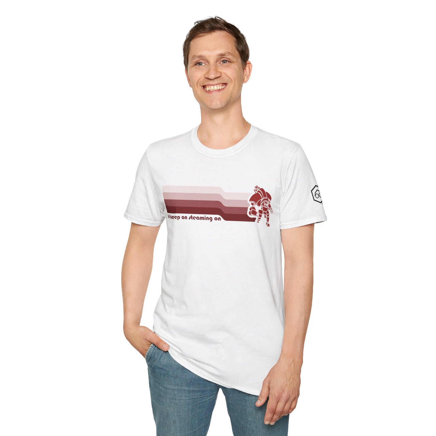 Just Keep On Steaming On - Steam Jack - Unisex Softstyle T-Shirt