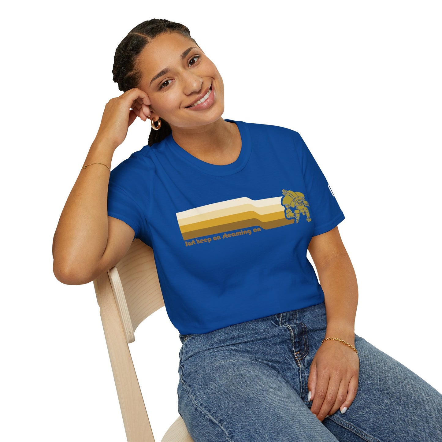Just Keep On Steaming On - Steam Jack - Unisex Softstyle T-Shirt