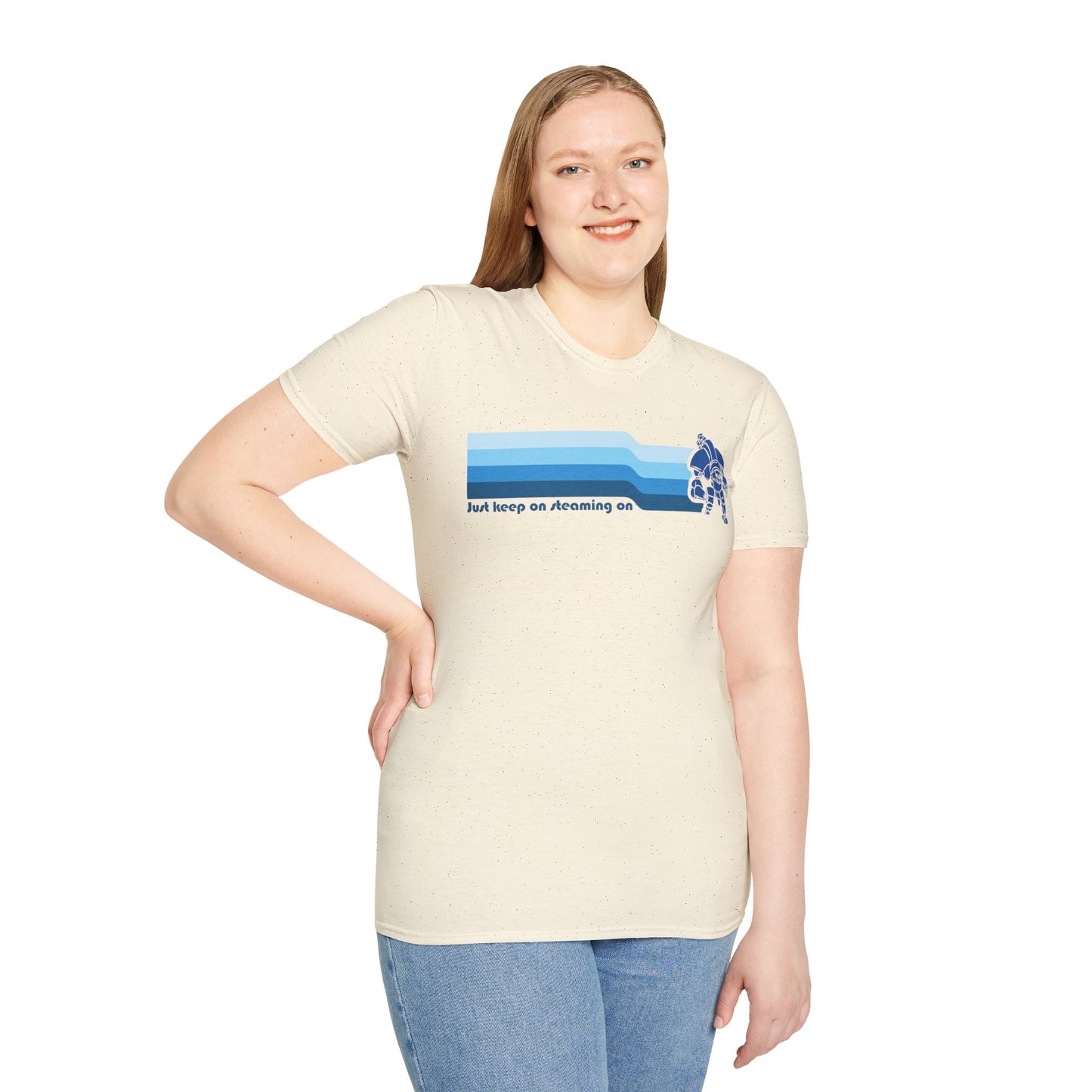 Just Keep On Steaming On - Steam Jack - Unisex Softstyle T-Shirt