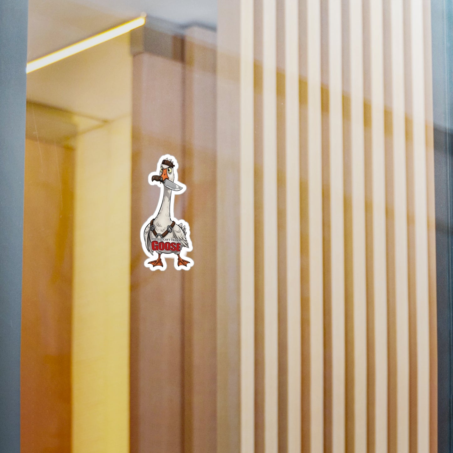 Ungovernable Goose, UnTrainable Goose, Train Your Goose Vinyl Decals, Humorous Stickers for Laptops, Water Bottles, Home Decor, Quirky Gifts