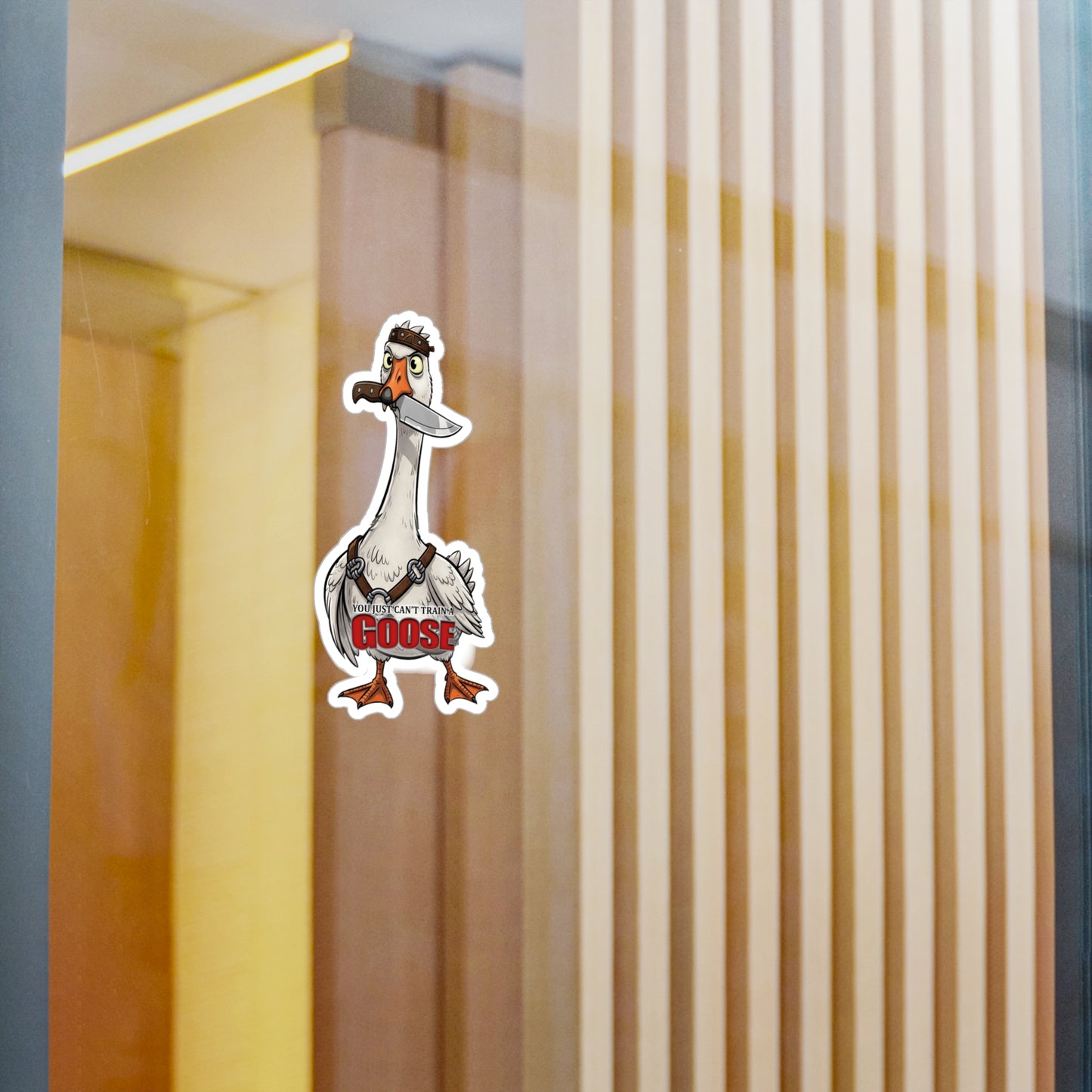 Ungovernable Goose, UnTrainable Goose, Train Your Goose Vinyl Decals, Humorous Stickers for Laptops, Water Bottles, Home Decor, Quirky Gifts