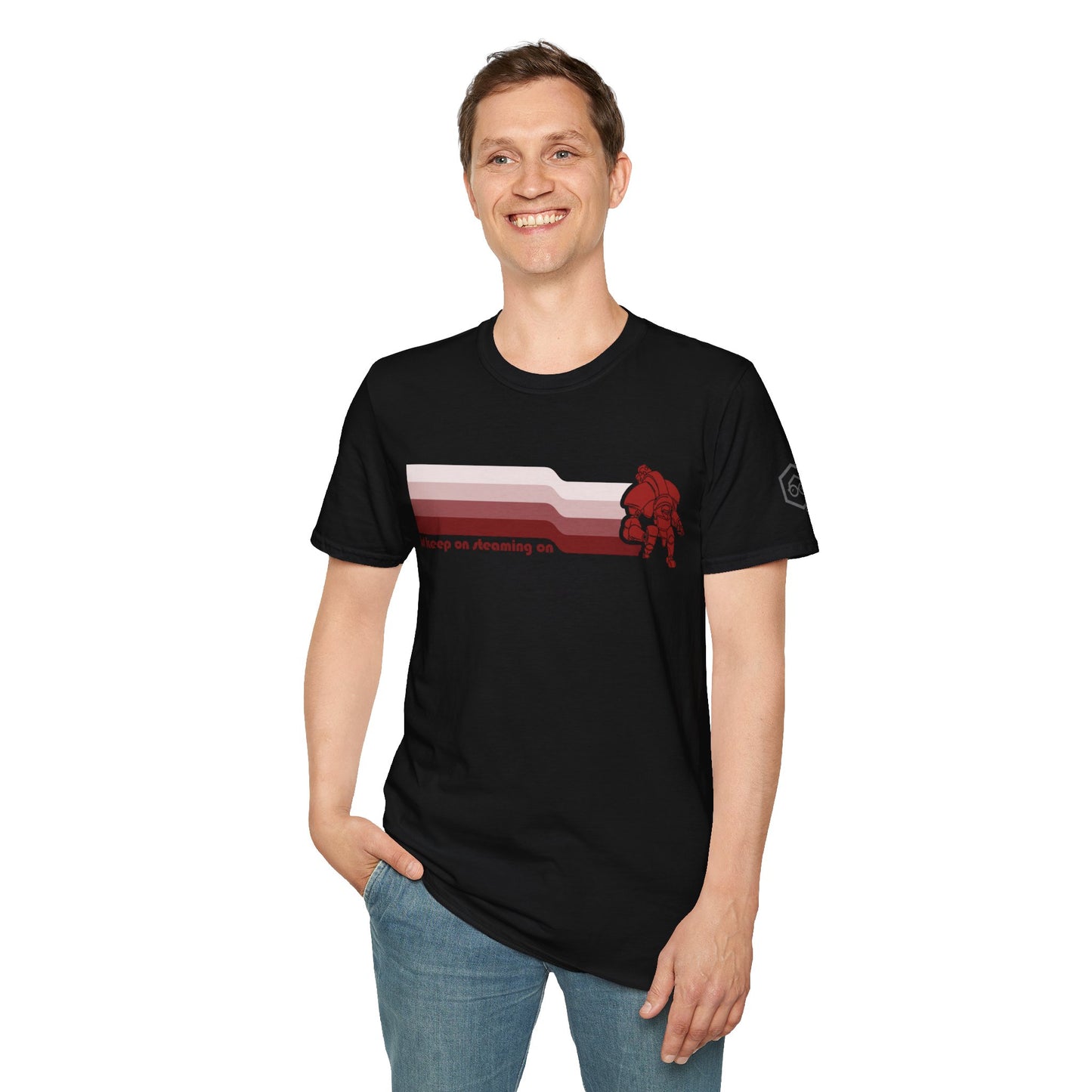 Just Keep On Steaming On - Steam Jack - Unisex Softstyle T-Shirt