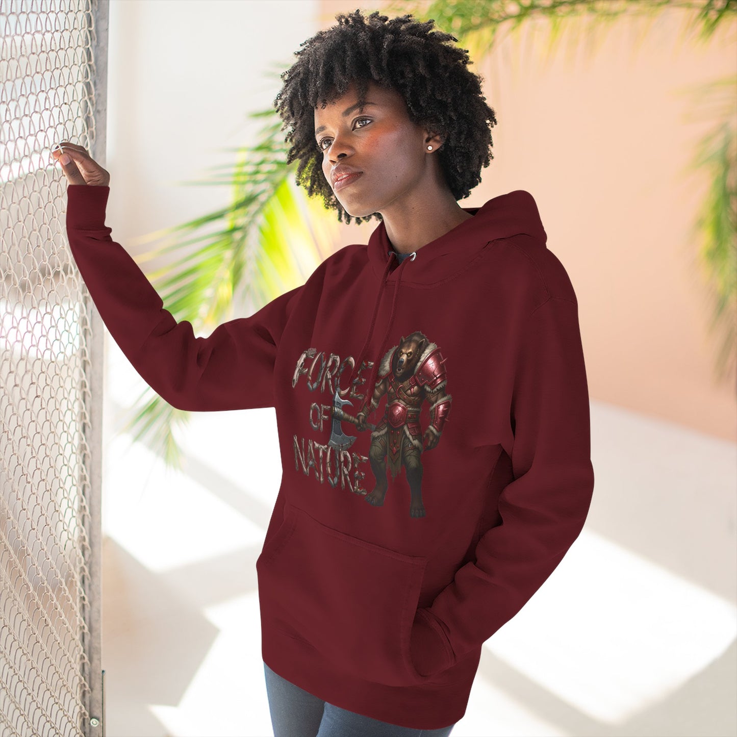 Force of Nature Fleece Hoodie | Cozy Gamer Apparel | Gift for Nerds | Perfect for Fall | Unisex Streetwear
