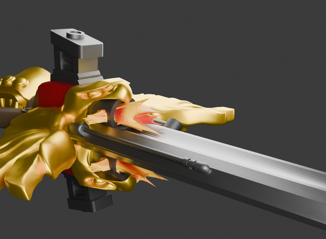 Golden Guardian Swords Stl Collection (15 variations)