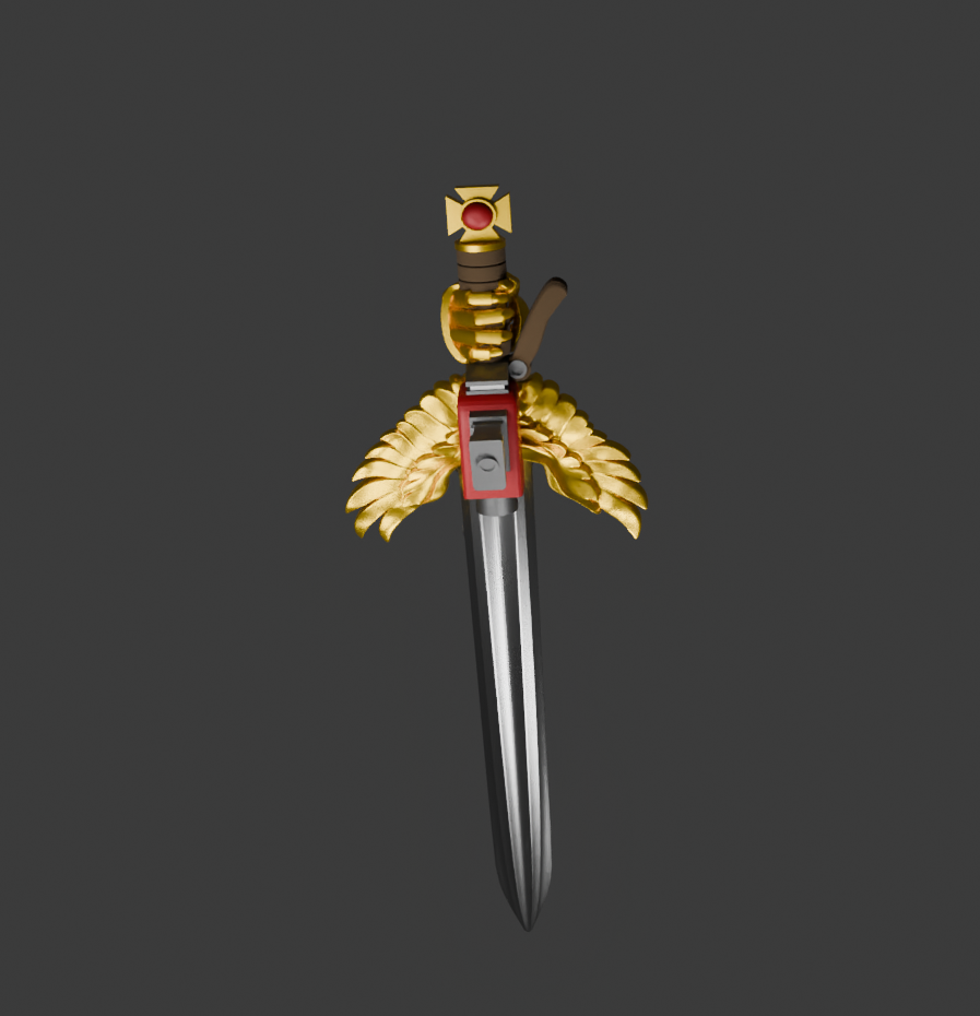 Golden Guardian Swords Stl Collection (15 variations)