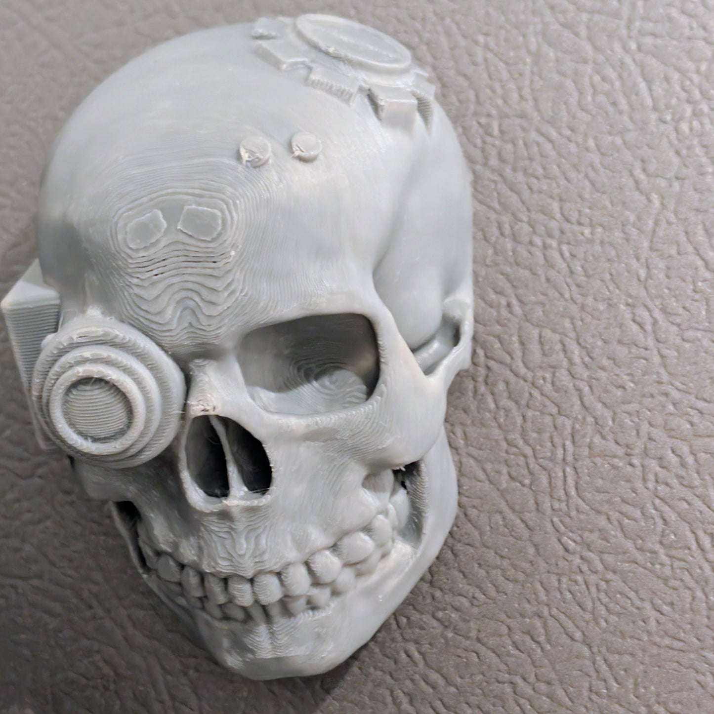 Mechanized Cyber-Skull Bottle Opener
