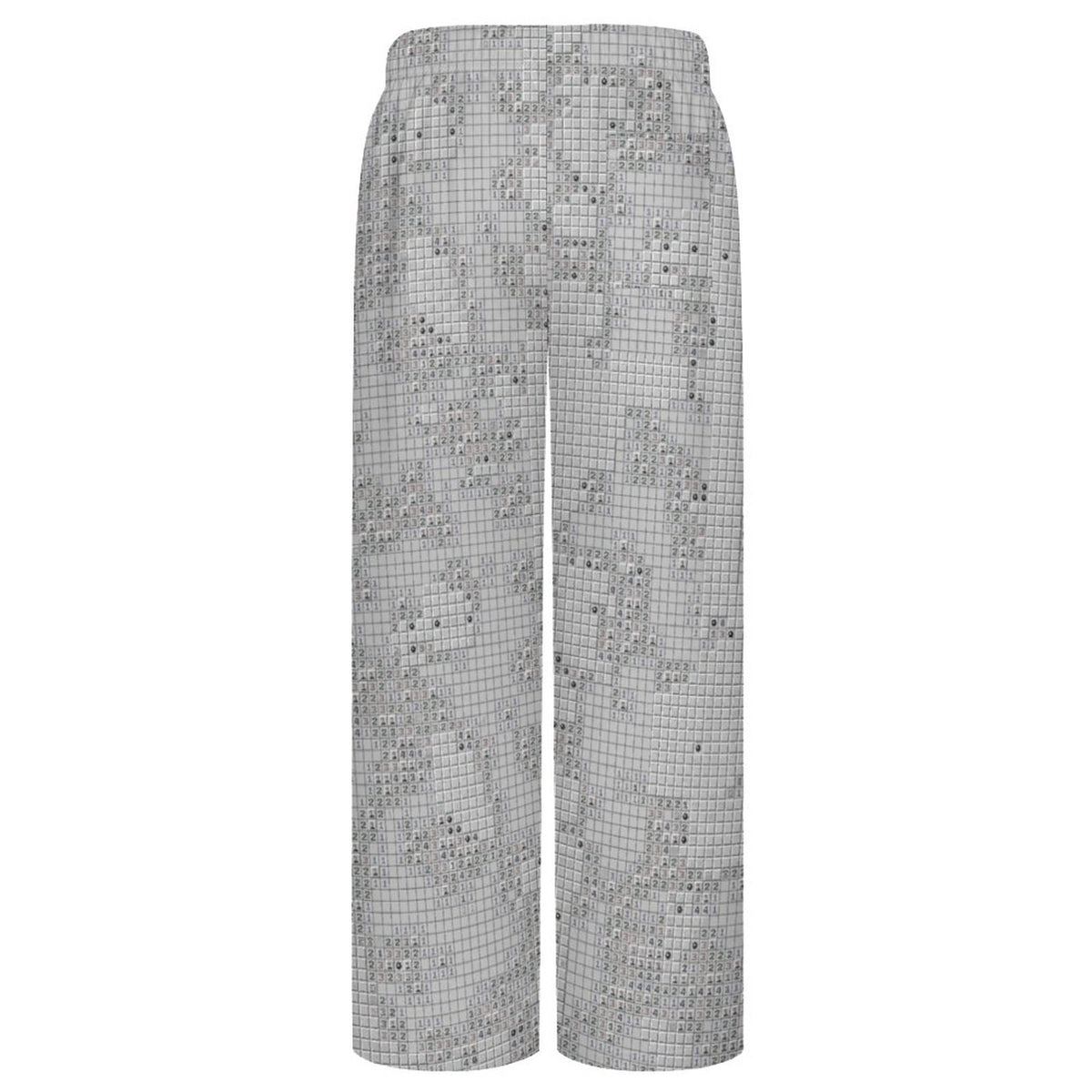 "Endless Grid" Subdued Minesweeper All-Over Print Pajama Pants