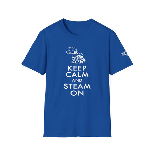 Machines of War - Keep Calm and Steam On - Steam Jack - Unisex Softstyle T-Shirt