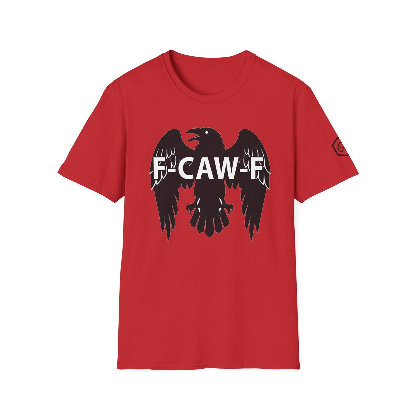 Sarcastic F-Caw-F Raven T-Shirt | Funny Crow Graphic Tee | Gothic Bird Emblem Shirt