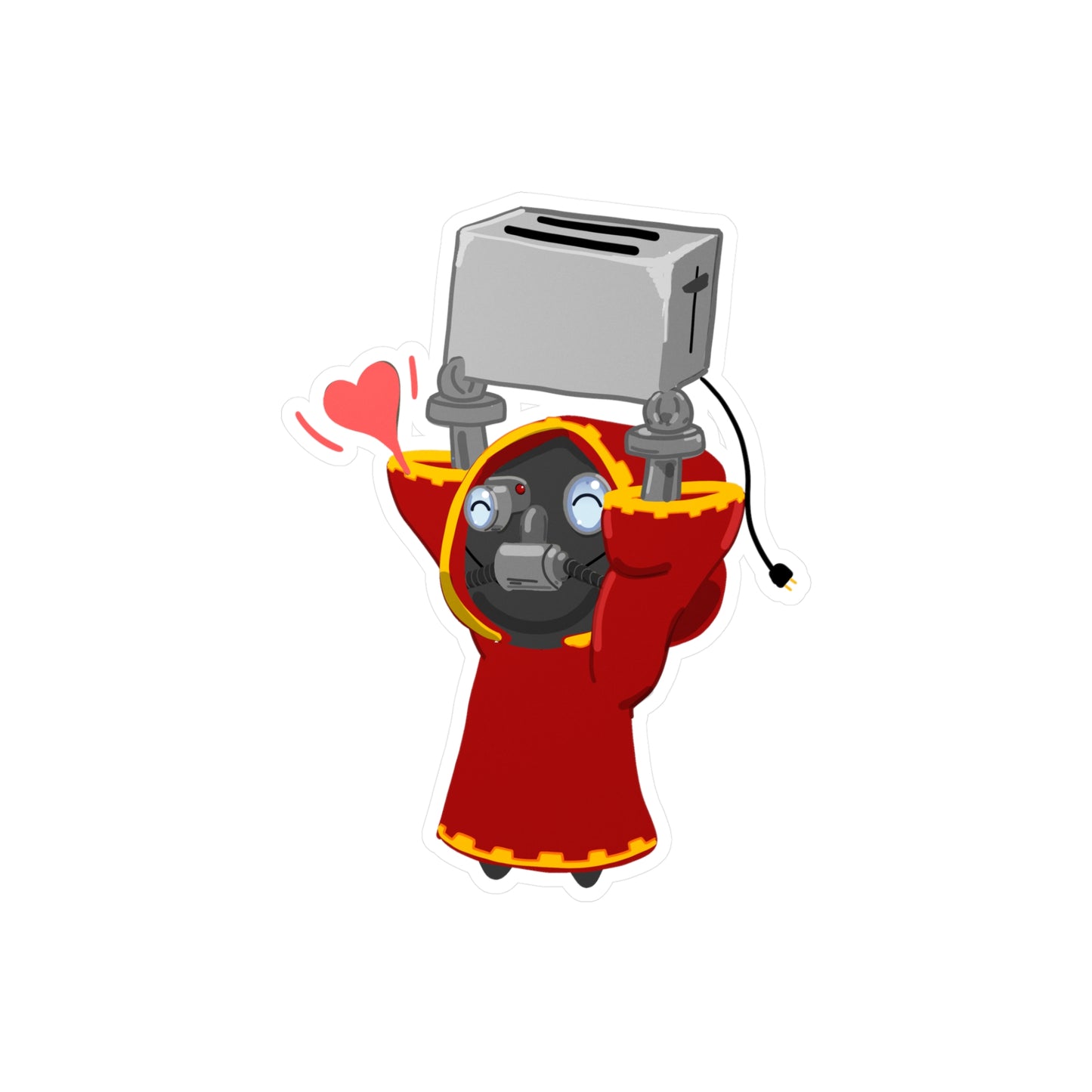 Only In Death - Toaster Lover - Kiss-Cut Outdoor Vinyl Decals