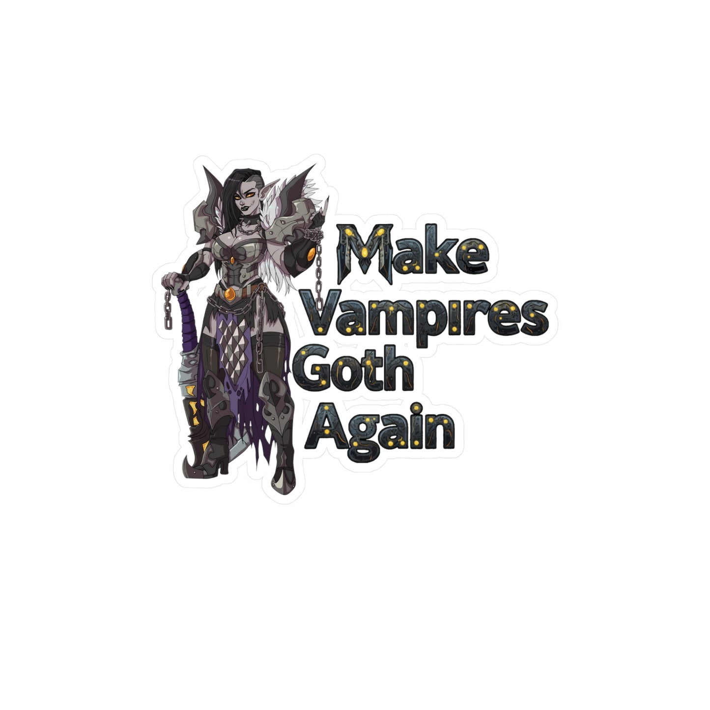 Vinyl Decal: Make Vampires Goth Again