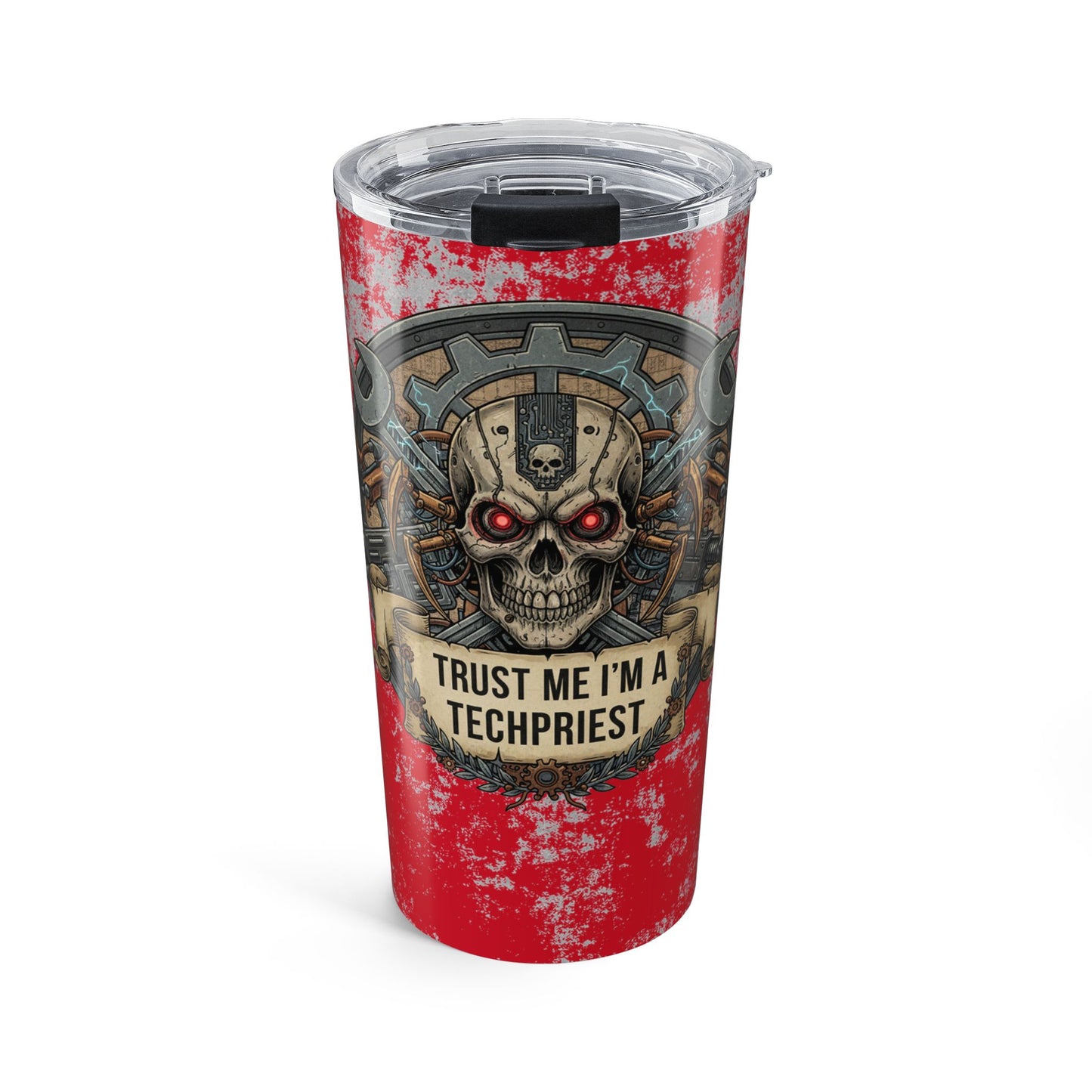 Funny Grimdark Tech Priest 20oz Tumbler