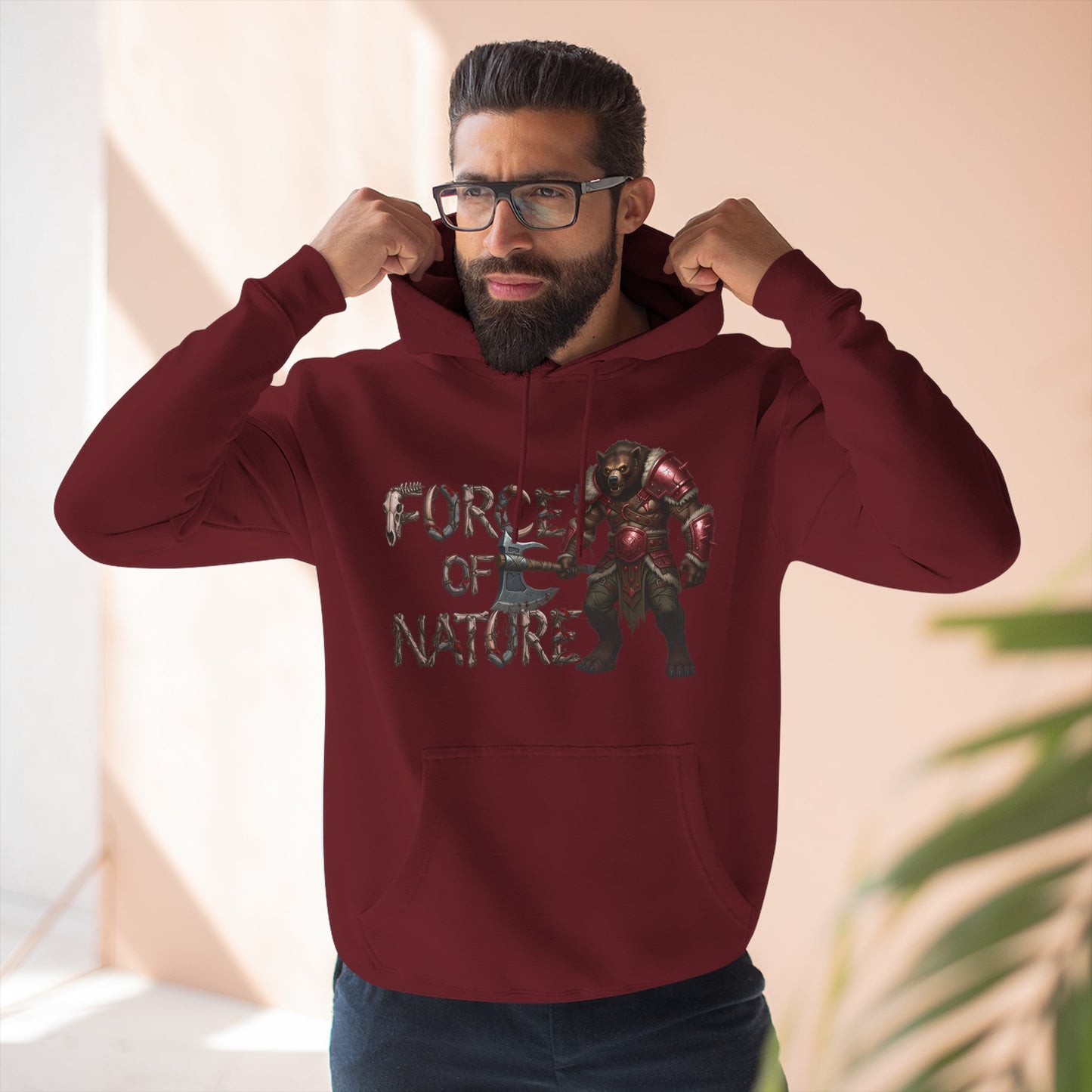 Force of Nature Fleece Hoodie | Cozy Gamer Apparel | Gift for Nerds | Perfect for Fall | Unisex Streetwear
