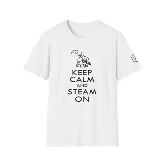 Keep Calm and Steam On - Steam Jack - Unisex Softstyle T-Shirt
