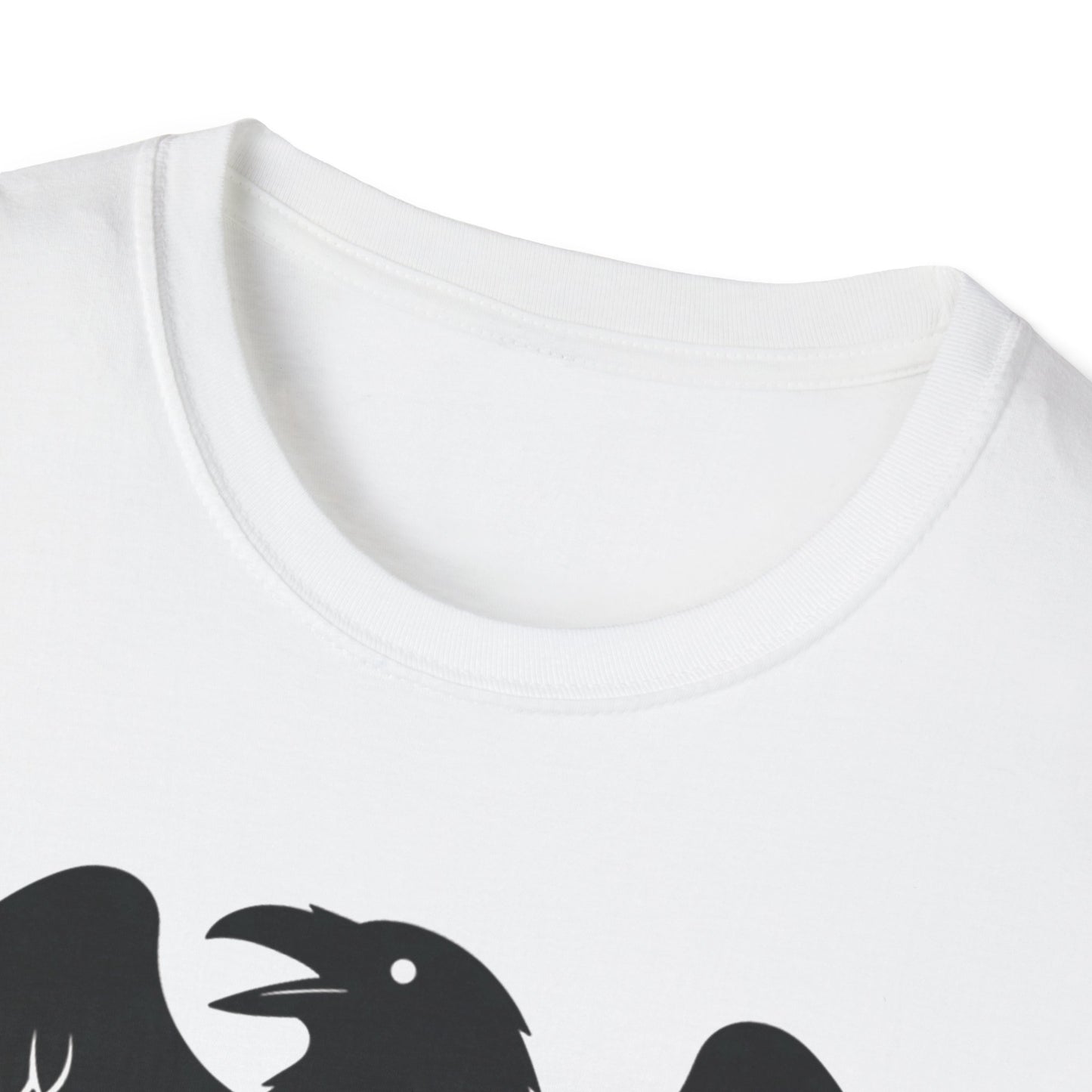 Sarcastic F-Caw-F Raven T-Shirt | Funny Crow Graphic Tee | Gothic Bird Emblem Shirt