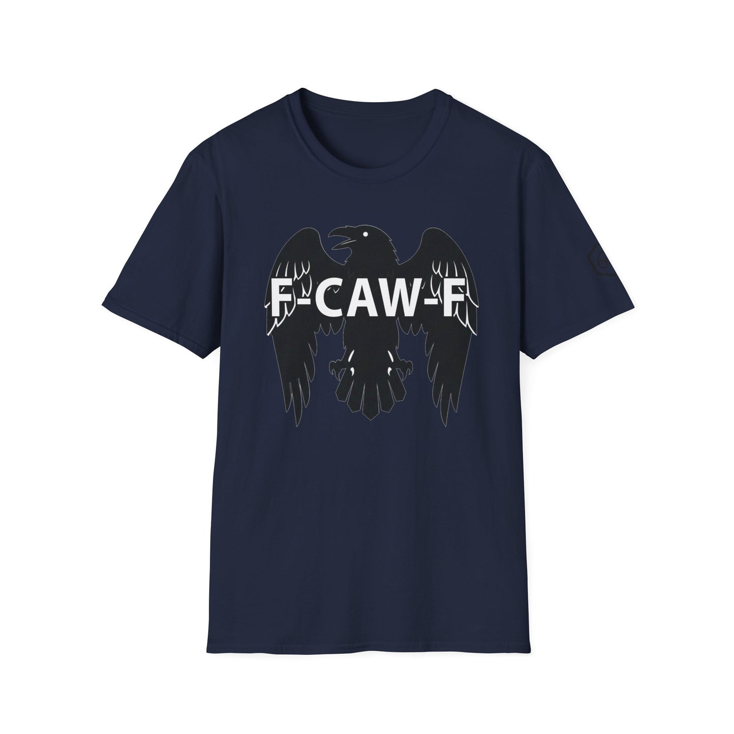 Sarcastic F-Caw-F Raven T-Shirt | Funny Crow Graphic Tee | Gothic Bird Emblem Shirt
