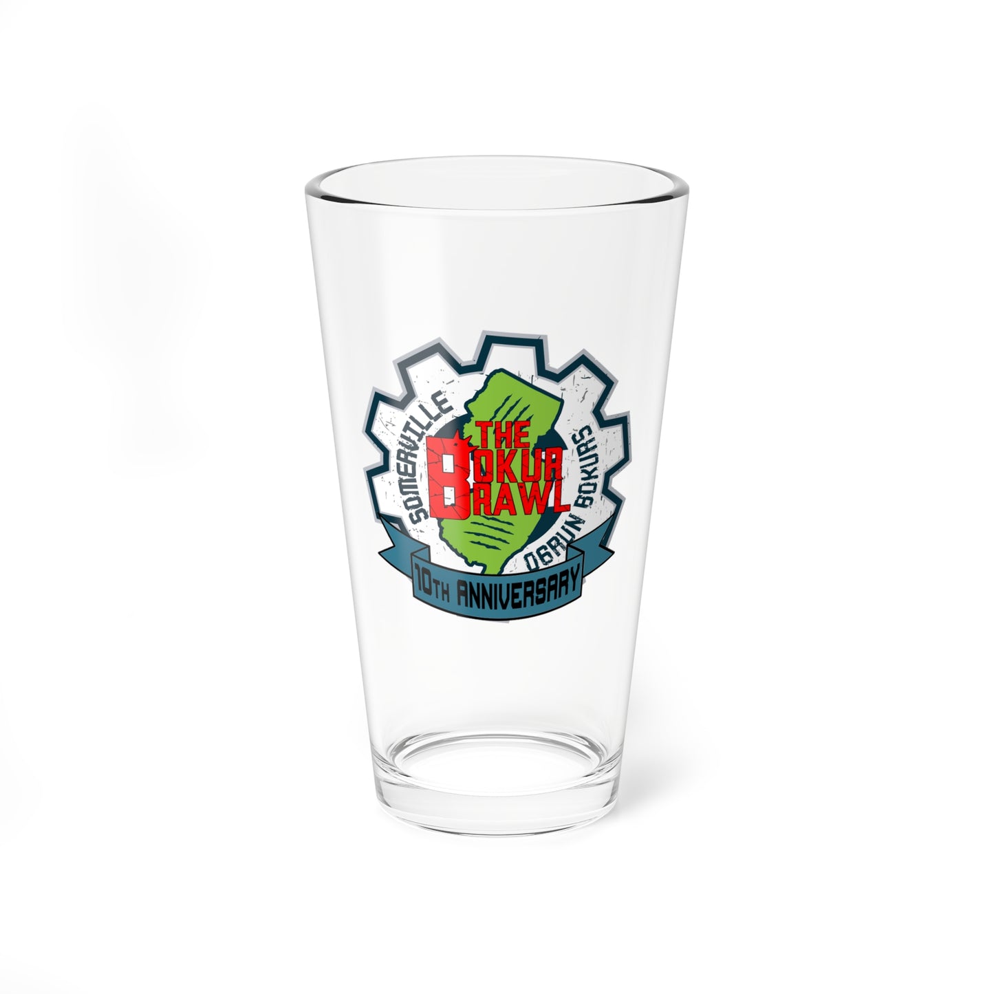 Bokur Brawl 10th Anniversary Pint Glass