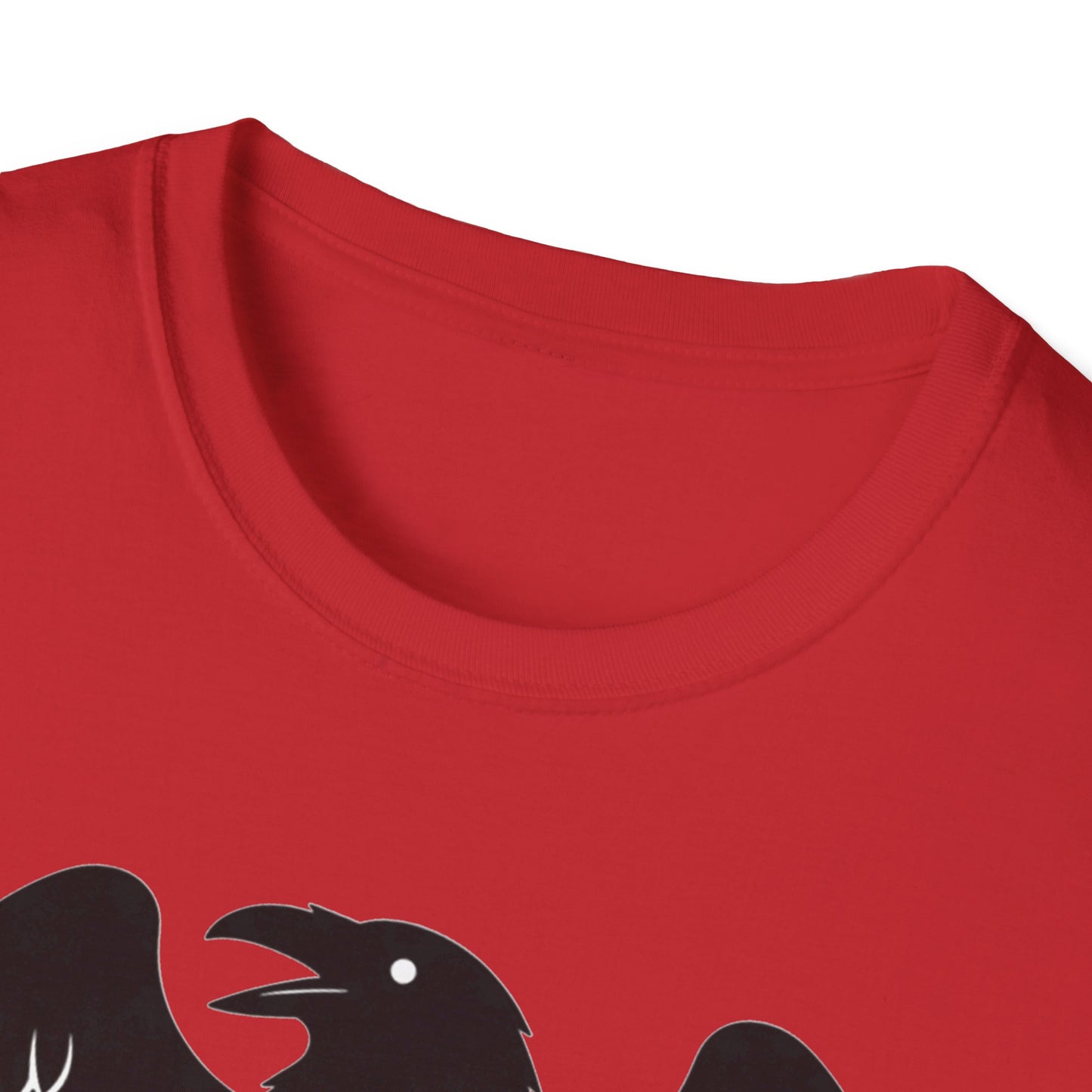 Sarcastic F-Caw-F Raven T-Shirt | Funny Crow Graphic Tee | Gothic Bird Emblem Shirt
