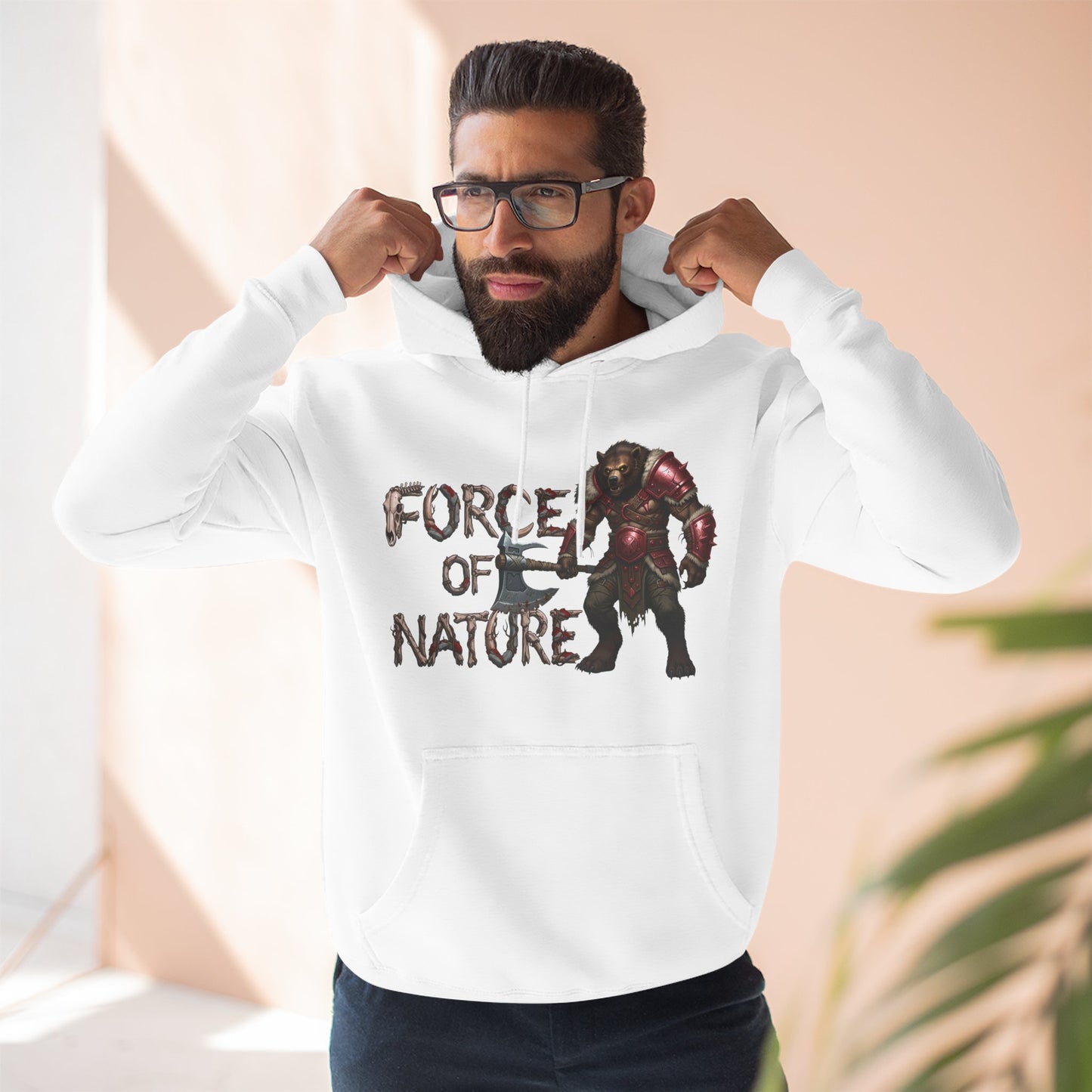 Force of Nature Fleece Hoodie | Cozy Gamer Apparel | Gift for Nerds | Perfect for Fall | Unisex Streetwear