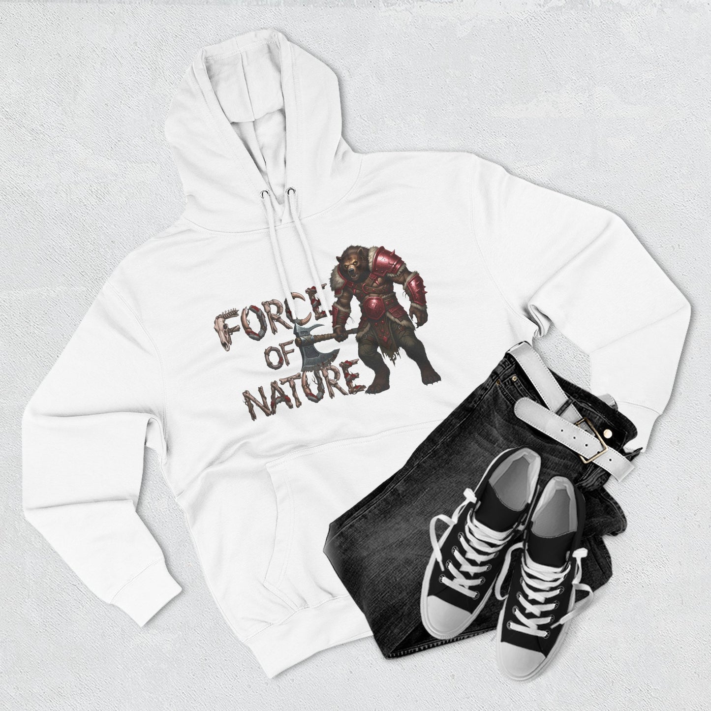 Force of Nature Fleece Hoodie | Cozy Gamer Apparel | Gift for Nerds | Perfect for Fall | Unisex Streetwear