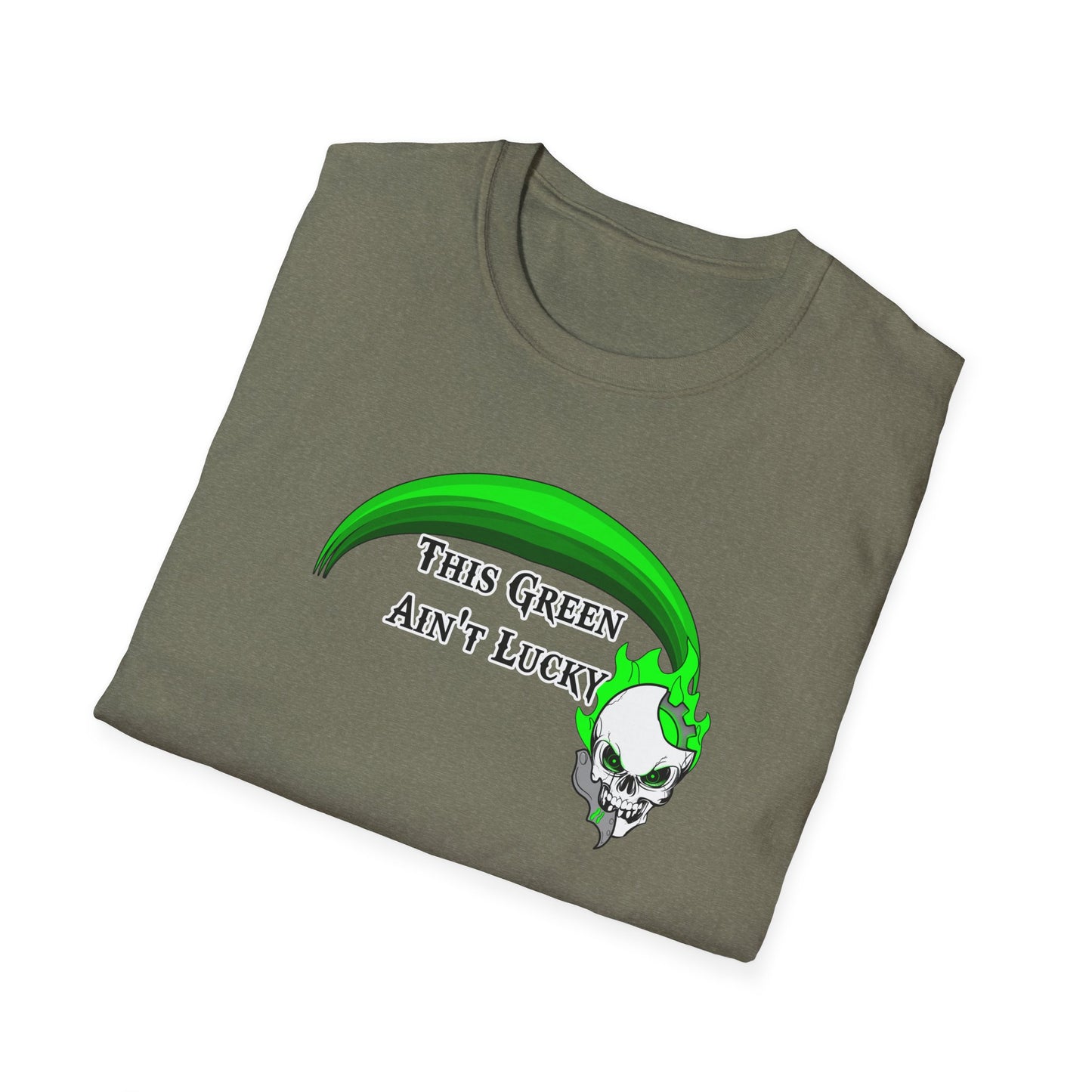 Machines of War - This Green Aint Lucky - St. Patricks Day -  Unisex Softstyle T-Shirt