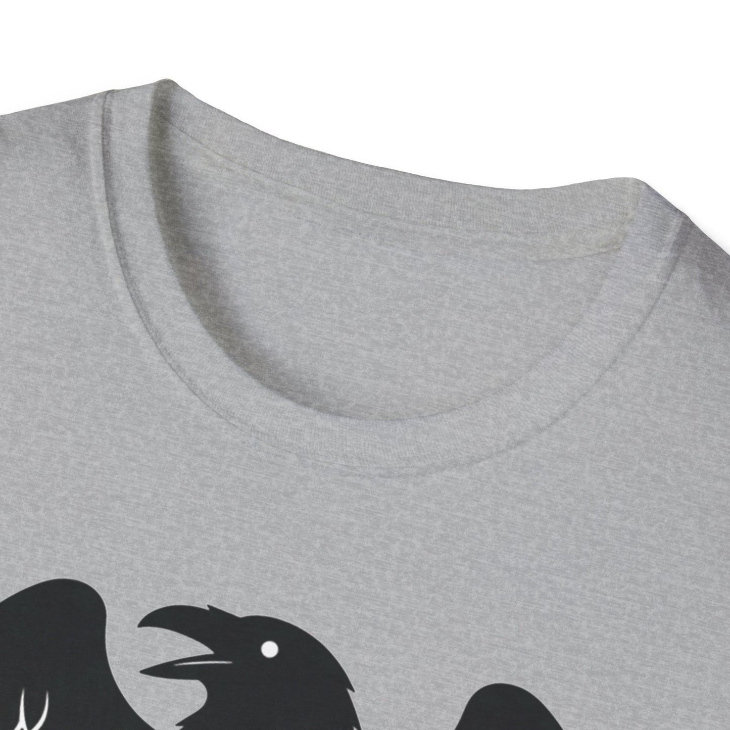 Sarcastic F-Caw-F Raven T-Shirt | Funny Crow Graphic Tee | Gothic Bird Emblem Shirt