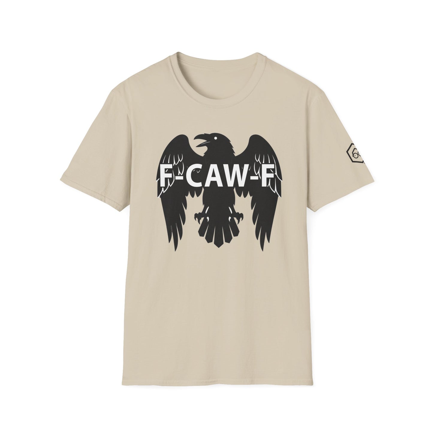 Sarcastic F-Caw-F Raven T-Shirt | Funny Crow Graphic Tee | Gothic Bird Emblem Shirt