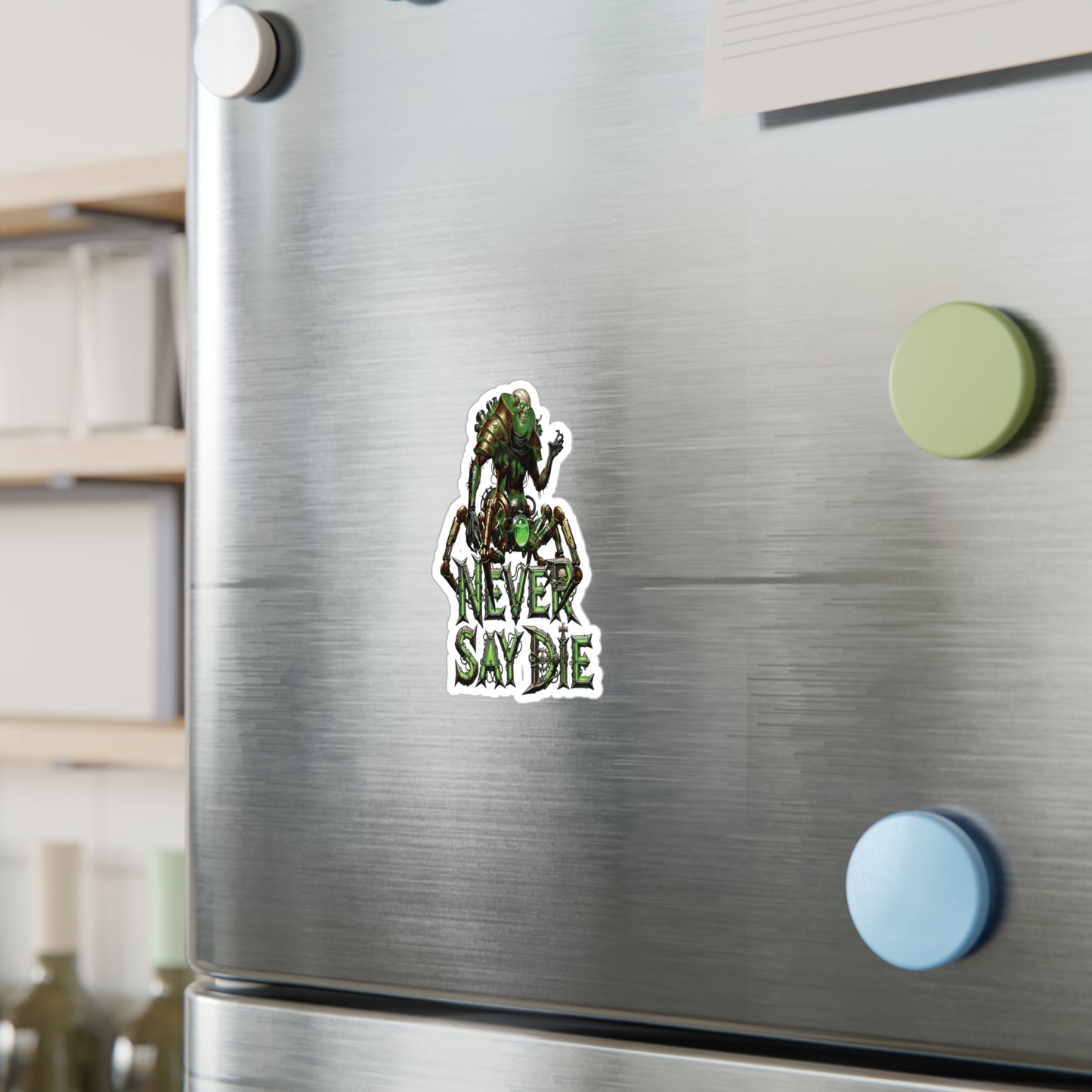 Vinyl Decal Never Say Die Necro Spider Sticker