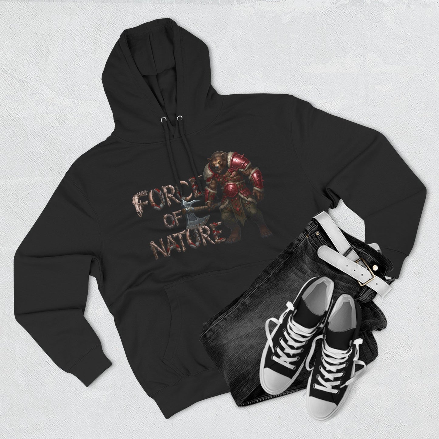 Force of Nature Fleece Hoodie | Cozy Gamer Apparel | Gift for Nerds | Perfect for Fall | Unisex Streetwear