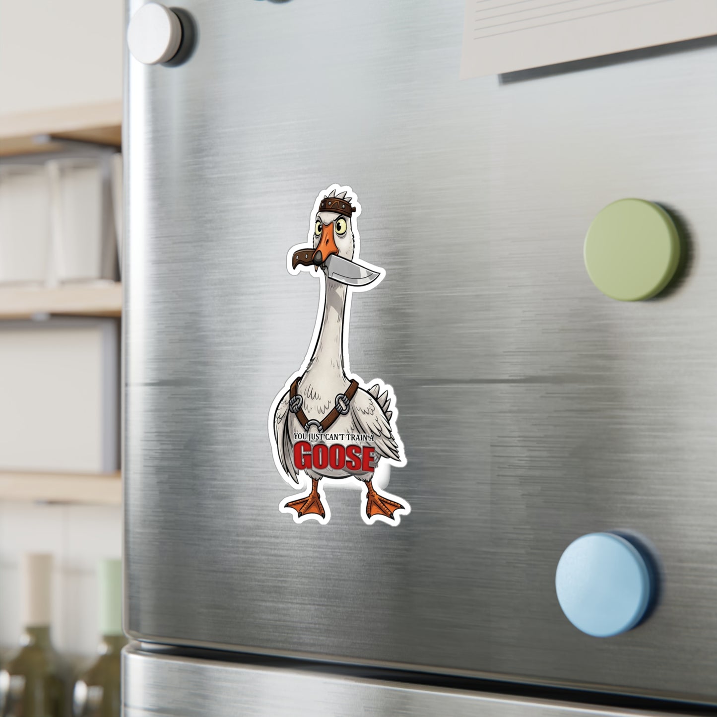 Ungovernable Goose, UnTrainable Goose, Train Your Goose Vinyl Decals, Humorous Stickers for Laptops, Water Bottles, Home Decor, Quirky Gifts