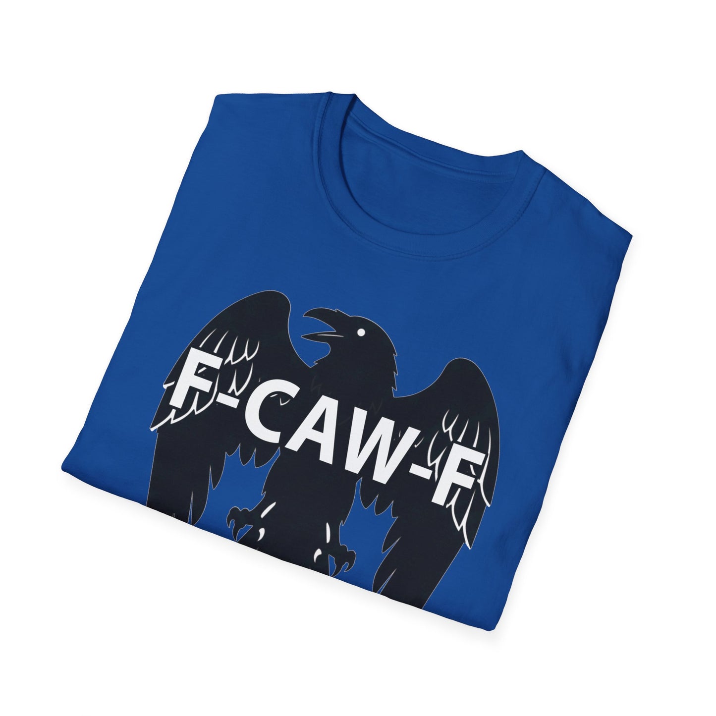 Sarcastic F-Caw-F Raven T-Shirt | Funny Crow Graphic Tee | Gothic Bird Emblem Shirt