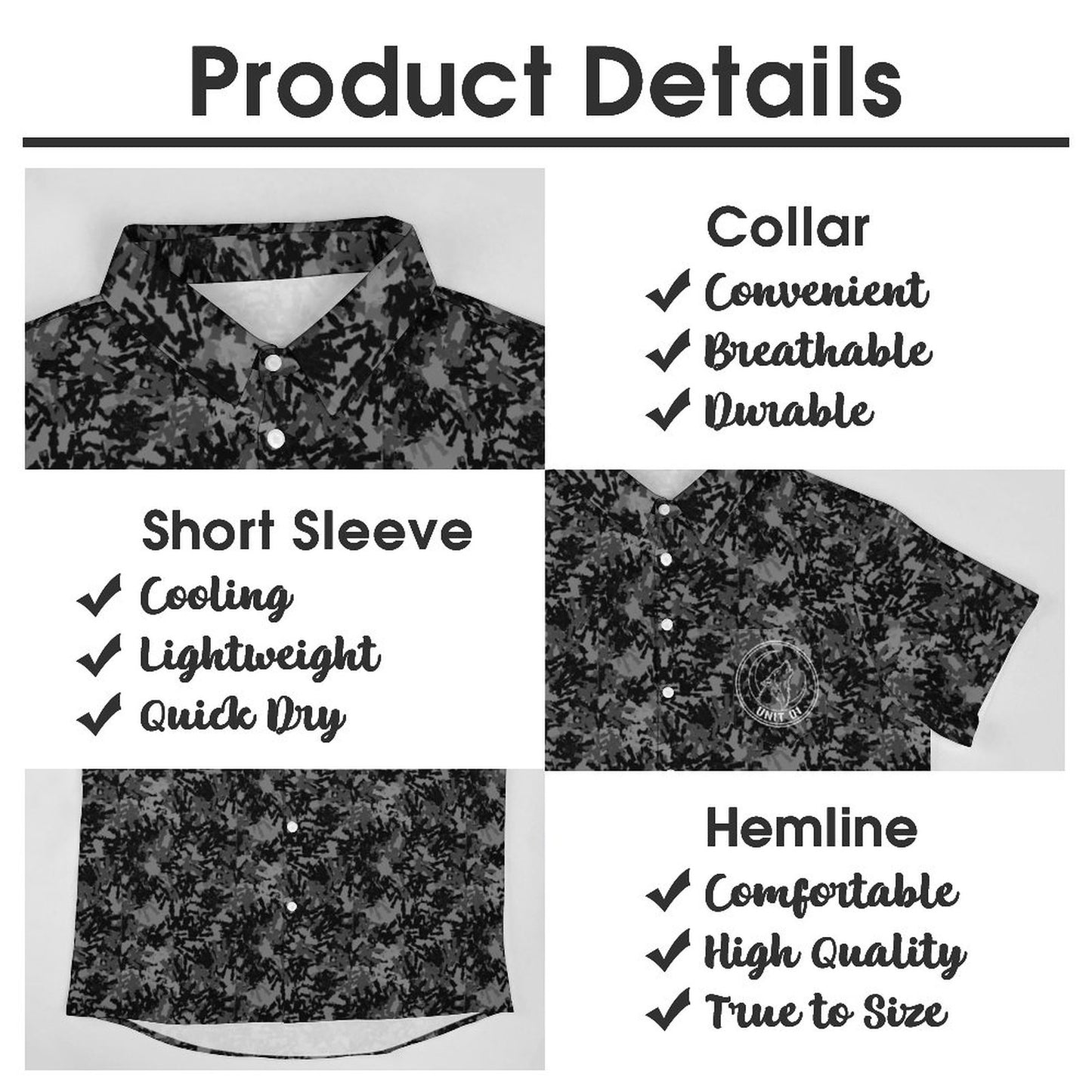 Covert Mech Camo Button-Up - Mercenary Command