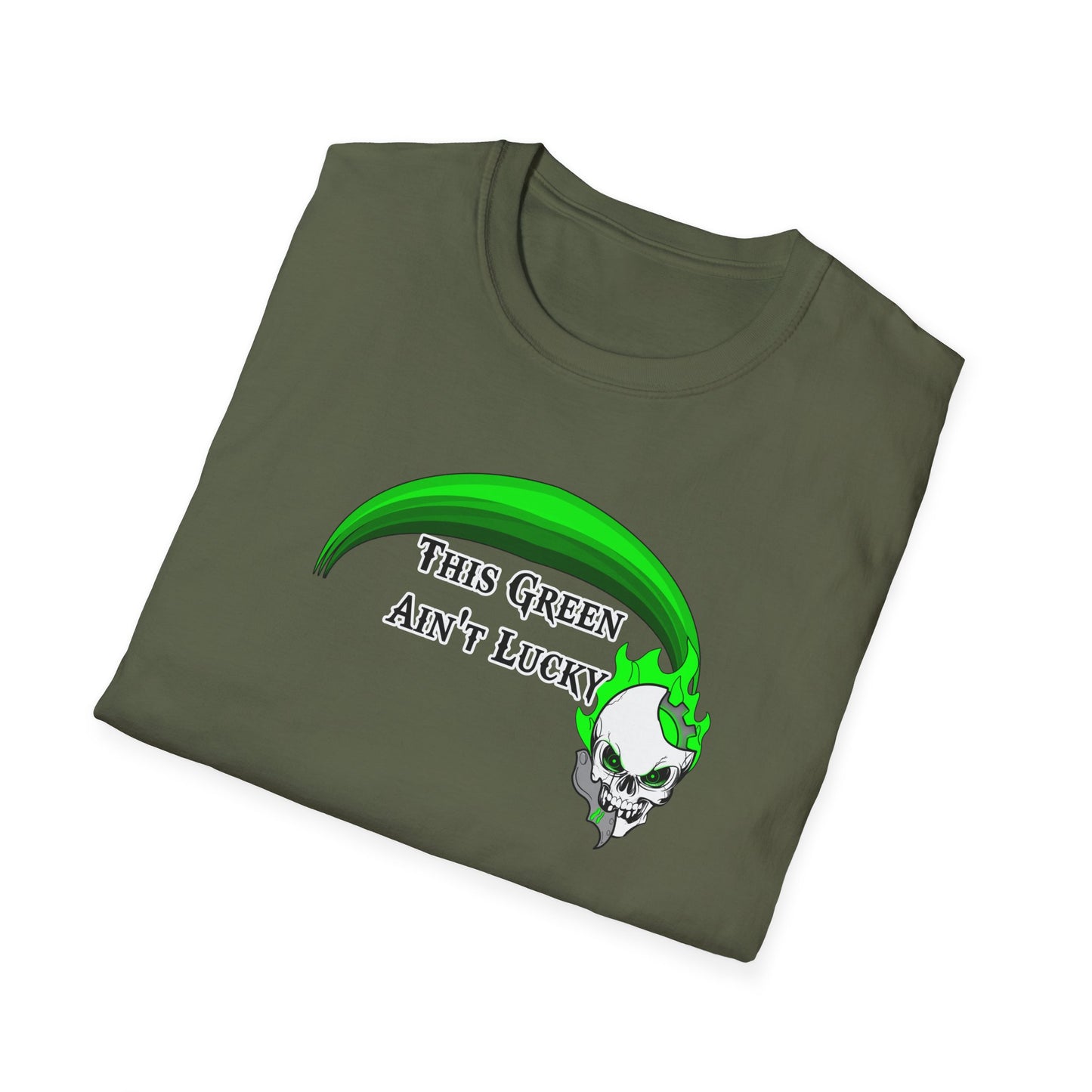 Machines of War - This Green Aint Lucky - St. Patricks Day -  Unisex Softstyle T-Shirt