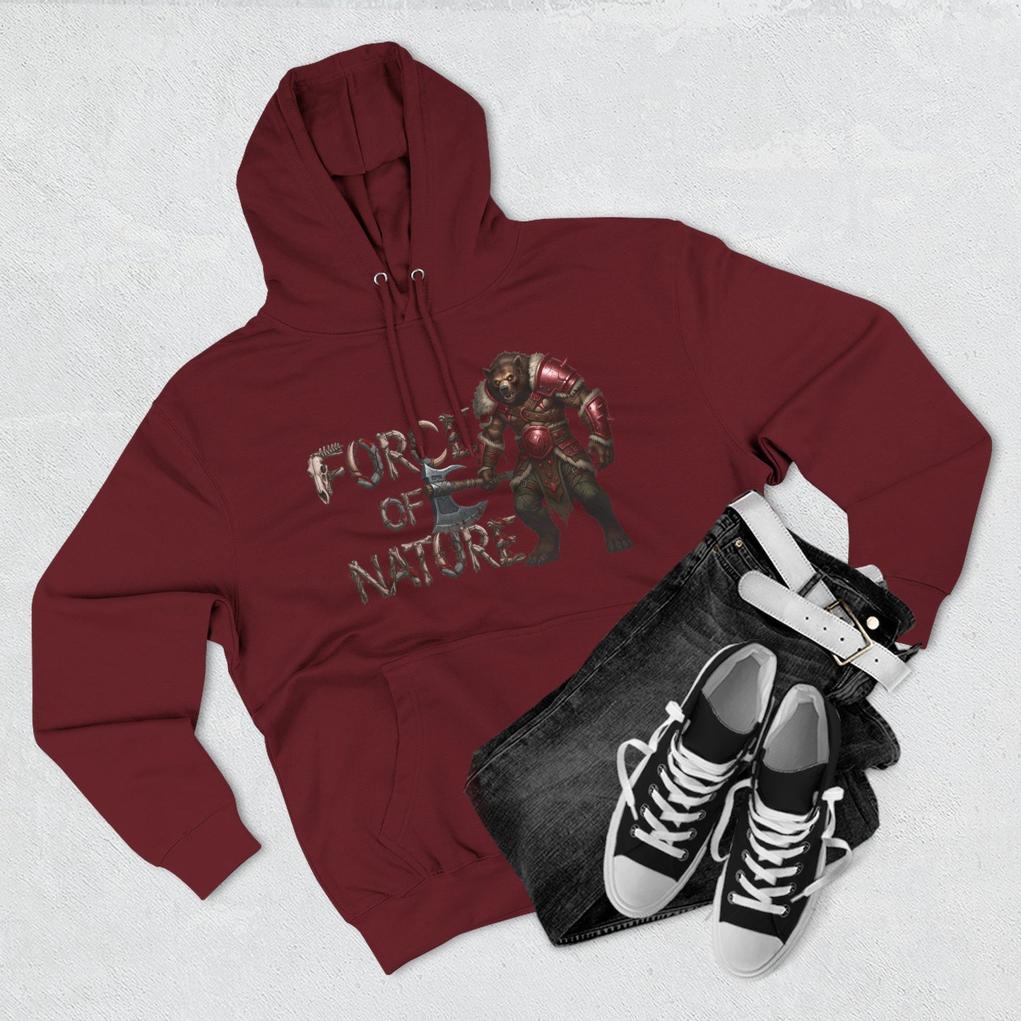 Force of Nature Fleece Hoodie | Cozy Gamer Apparel | Gift for Nerds | Perfect for Fall | Unisex Streetwear
