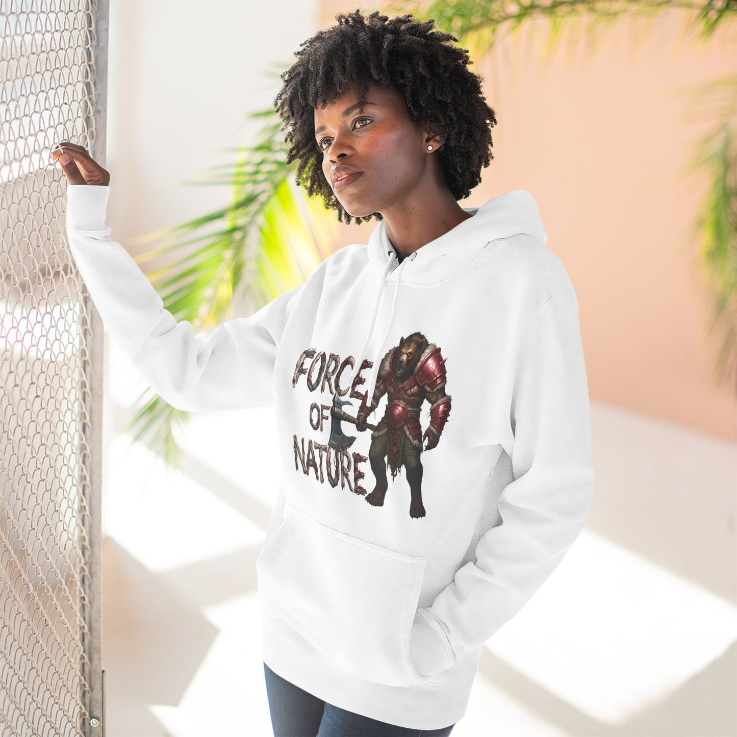 Force of Nature Fleece Hoodie | Cozy Gamer Apparel | Gift for Nerds | Perfect for Fall | Unisex Streetwear