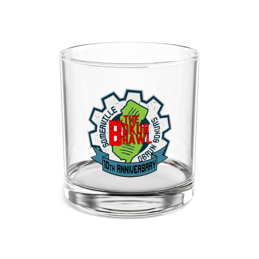 Bokur Brawl 10th Anniversary - 10oz Rocks Glass - Whiskey Glass
