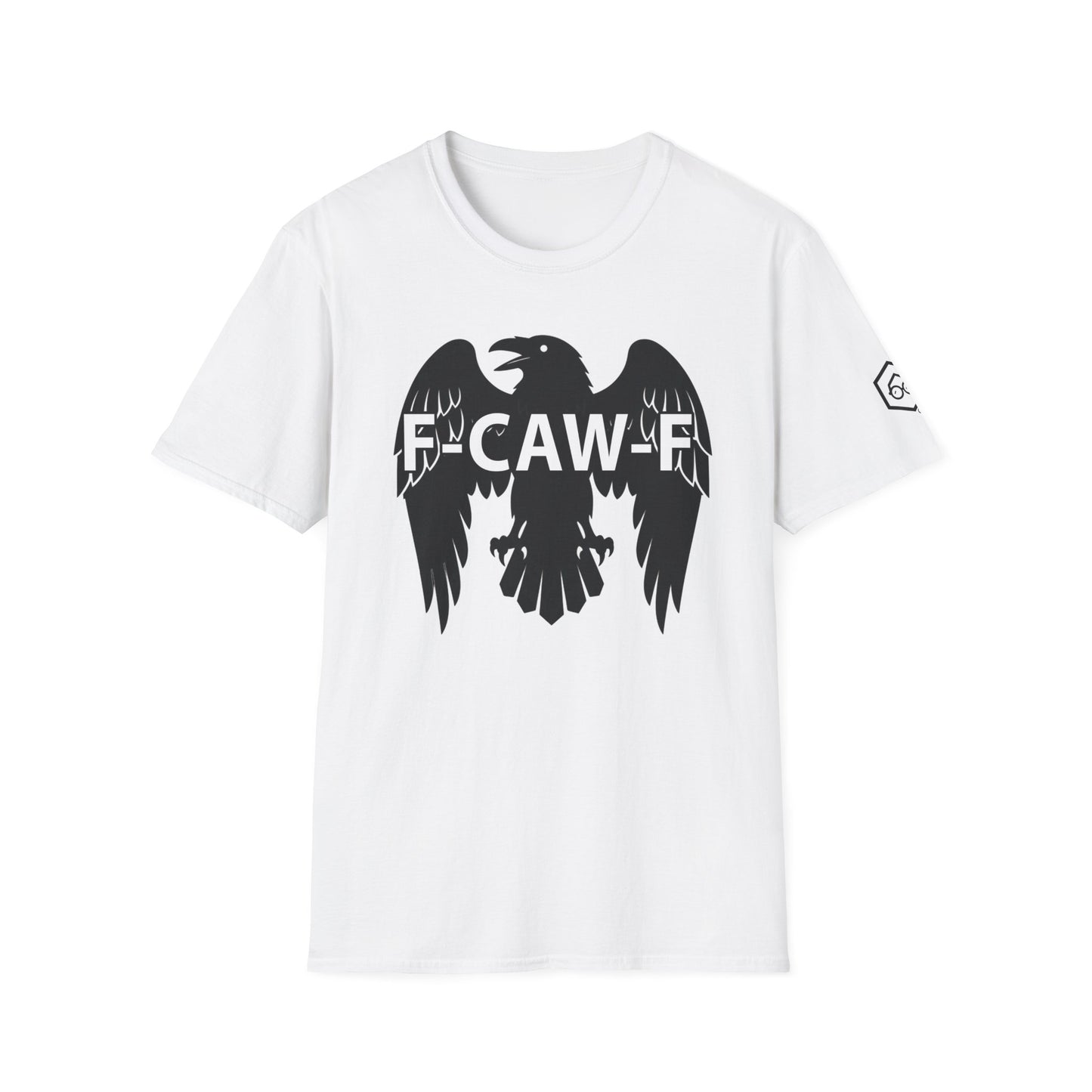 Sarcastic F-Caw-F Raven T-Shirt | Funny Crow Graphic Tee | Gothic Bird Emblem Shirt