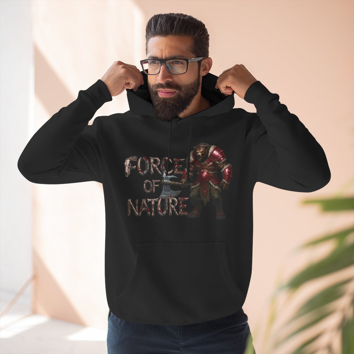 Force of Nature Fleece Hoodie | Cozy Gamer Apparel | Gift for Nerds | Perfect for Fall | Unisex Streetwear