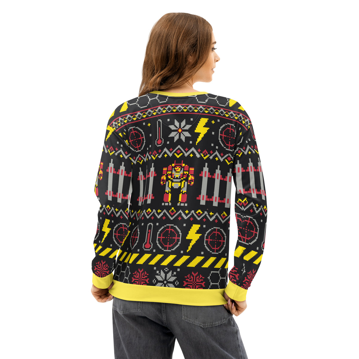 "All Systems Nominal" All-Over Print Holiday Crewneck Sweatshirt