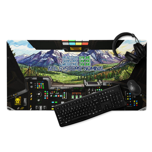 All Systems Nominal Cockpit Desk Mat