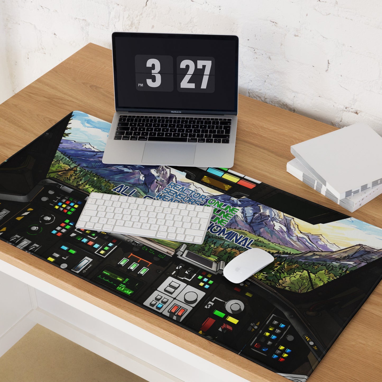 All Systems Nominal Cockpit Desk Mat