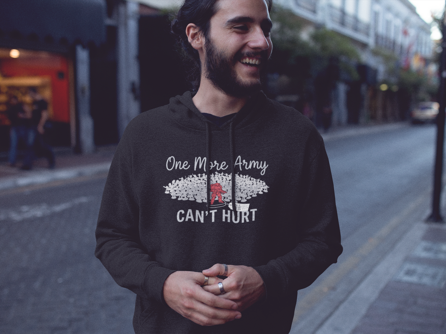 "One More Army Can't Hurt" Funny Tabletop Wargaming Hoodie