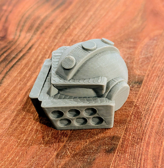 Industrial Steam-Mech Head Bottle Opener | 3D Printed Grimdark Sci-Fi Barware