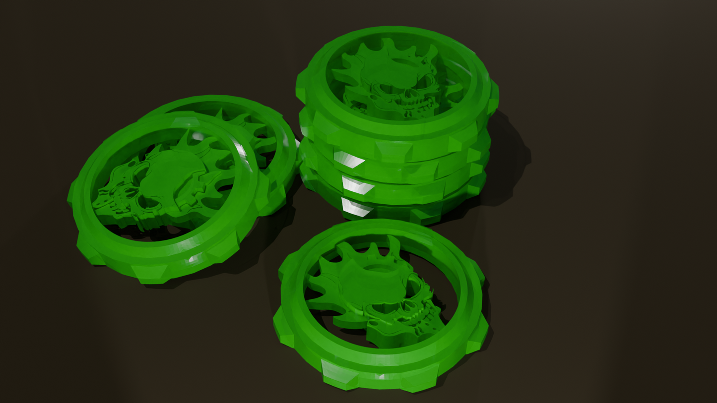 Custom Resin Stacking Wargaming Status and Focus Tokens (15 pcs)