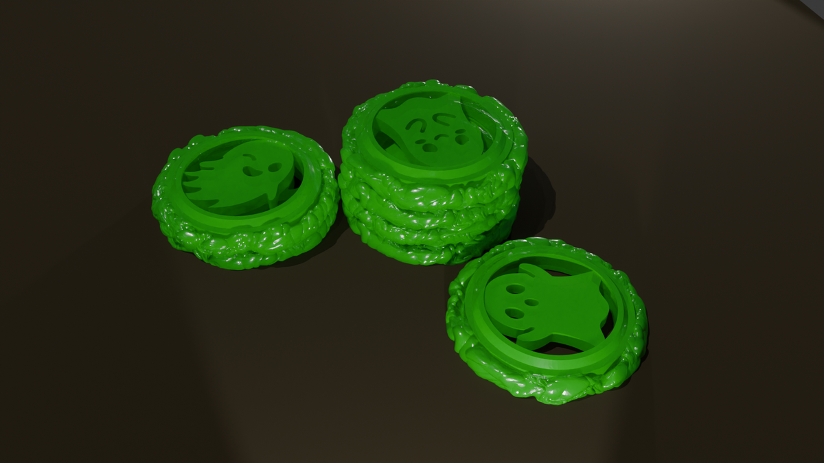 Stackable Resin Soul & Corpse Tokens | Tabletop Wargaming Resource Trackers (10 pcs)