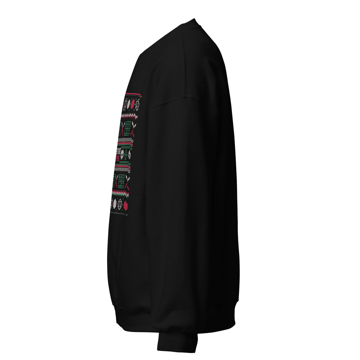 "Crit Before Christmas" Ugly Sweater Graphic Crewneck Sweatshirt
