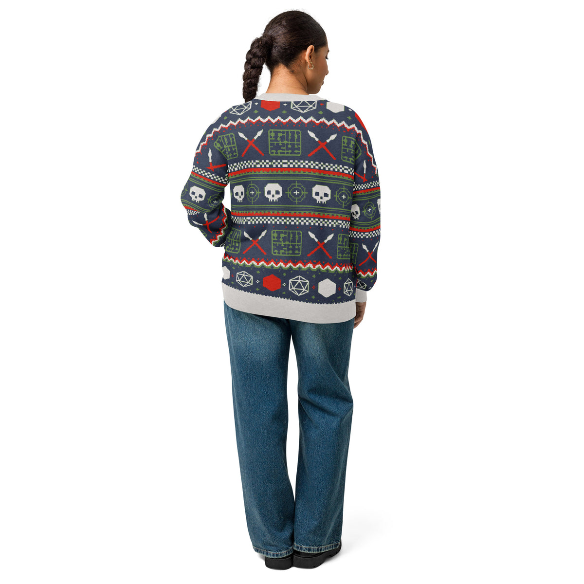 "Crit Before Christmas" Custom Jacquard Knit Holiday Sweater
