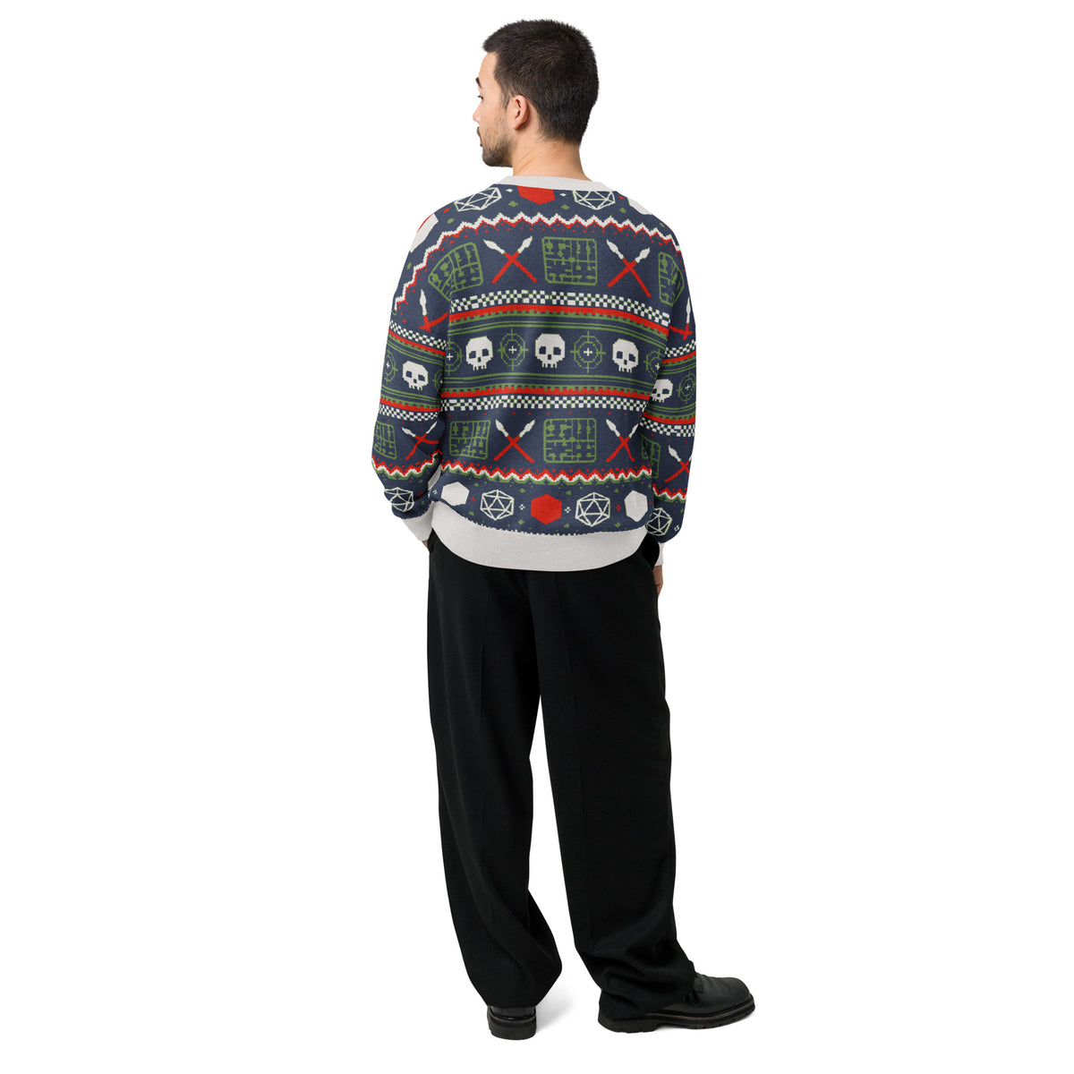 "Crit Before Christmas" Custom Jacquard Knit Holiday Sweater