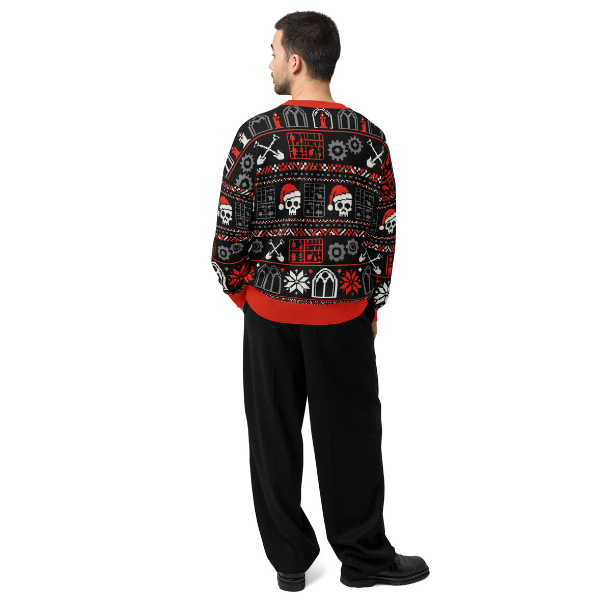 Deck the Halls with Unpainted Plastic Ugly Sweater – True Jacquard Knit Wargamer & Hobbyist Pullover