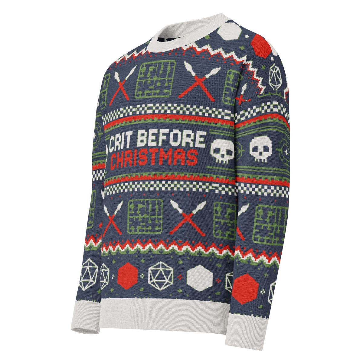 "Crit Before Christmas" Custom Jacquard Knit Holiday Sweater